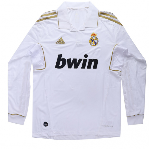 Real Madrid Home Retro Long Sleeve Soccer Jersey Thejerseys