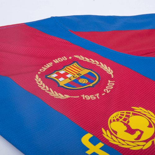 Barcelona Home Retro Soccer Jersey 2007/08 - thejerseys