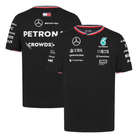 Mercedes AMG Petronas F1 2024 Team Driver T-Shirt - Black 1.png