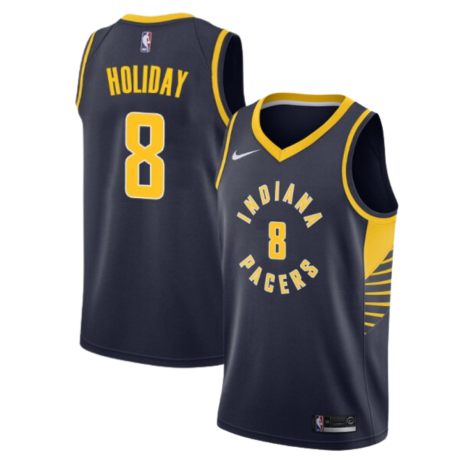 Justin Holiday Indiana Pacers #8 Men's Icon 2019-20 Jersey - Navy 1(1).png