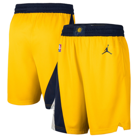 Men's Indiana Pacers Jordan Brand Gold Statement Edition Swingman Shorts 1.png