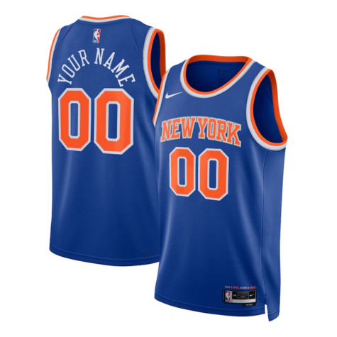 New York Knicks Nike Blue Swingman Custom Jersey - Icon Edition 1.png