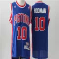 Men's Detroit Pistons Dennis Rodman #10 Black Hardwood Classics Swingman Jersey - thejerseys