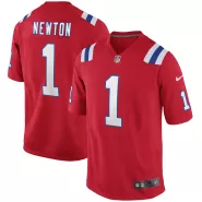 Men New England Patriots Newton #1 Nike Red Game Jersey - thejerseys