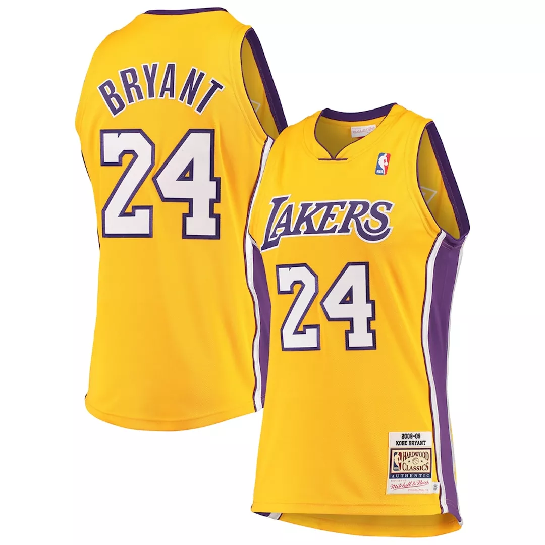 Men's Los Angeles Lakers Kobe Bryant Mitchell & Ness Gold/Purple 1999-00  Hardwood Classics Authentic Jersey