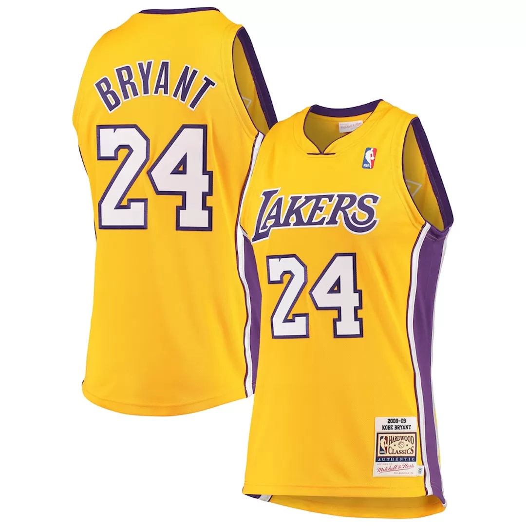 Men's Los Angeles Lakers Kobe Bryant Mitchell & Ness Gold/Purple 1999-00 Hardwood Classics Authentic Jersey