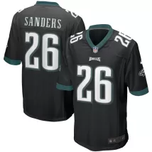 Men Philadelphia Eagles Miles Sanders #26 Nike Black Game Jersey - thejerseys