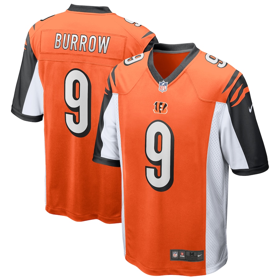 Women's Cincinnati Bengals #9 Joe Burrow Nike Orange 2020 NFL