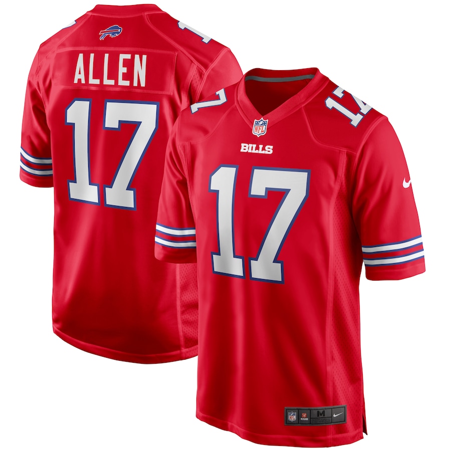 Buffalo Bills Josh Allen #17 Nfl 2020 Black And White Jersey