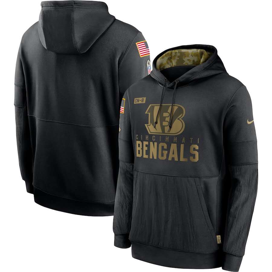 Men's Cincinnati Bengals #9 Joe Burrow Camo 2021 Salute To Service