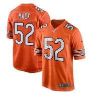 Men Chicago Bears Khalil Mack #52 Orange Game Jersey - thejerseys