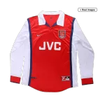 Arsenal Home Retro Long Sleeve Soccer Jersey 1998/99 - thejerseys