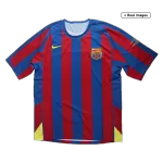 Barcelona Home Retro Soccer Jersey 2005/06 - thejerseys