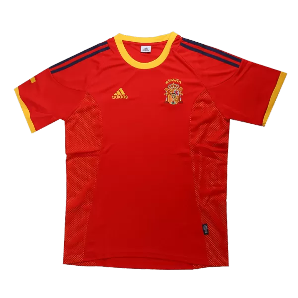 Spain Home Retro Soccer Jersey 2002 - thejerseys