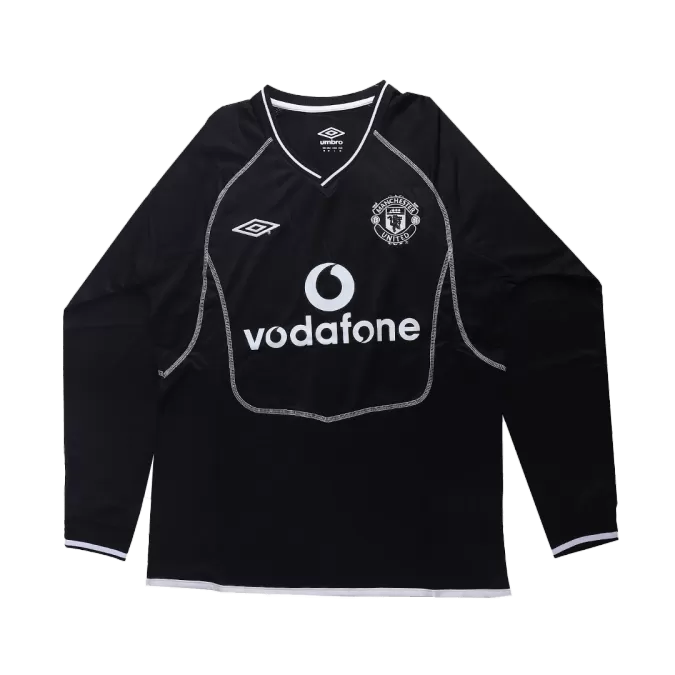 Manchester United Retro Goalkeeper Long Sleeve Soccer Jersey 2000/01 - thejerseys