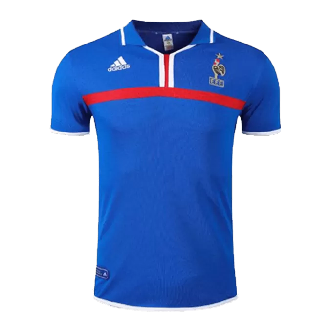 France Home Retro Soccer Jersey 2000 - thejerseys