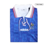 France Home Retro Soccer Jersey 1996 - thejerseys