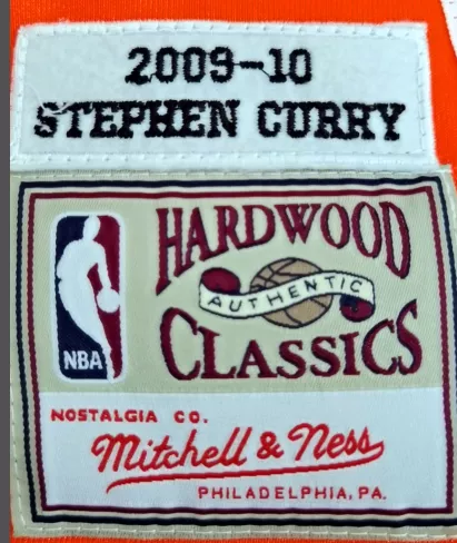 Men's Golden State Warriors Curry #30 Orange Hardwood Classics Jersey 2009/10 - thejerseys