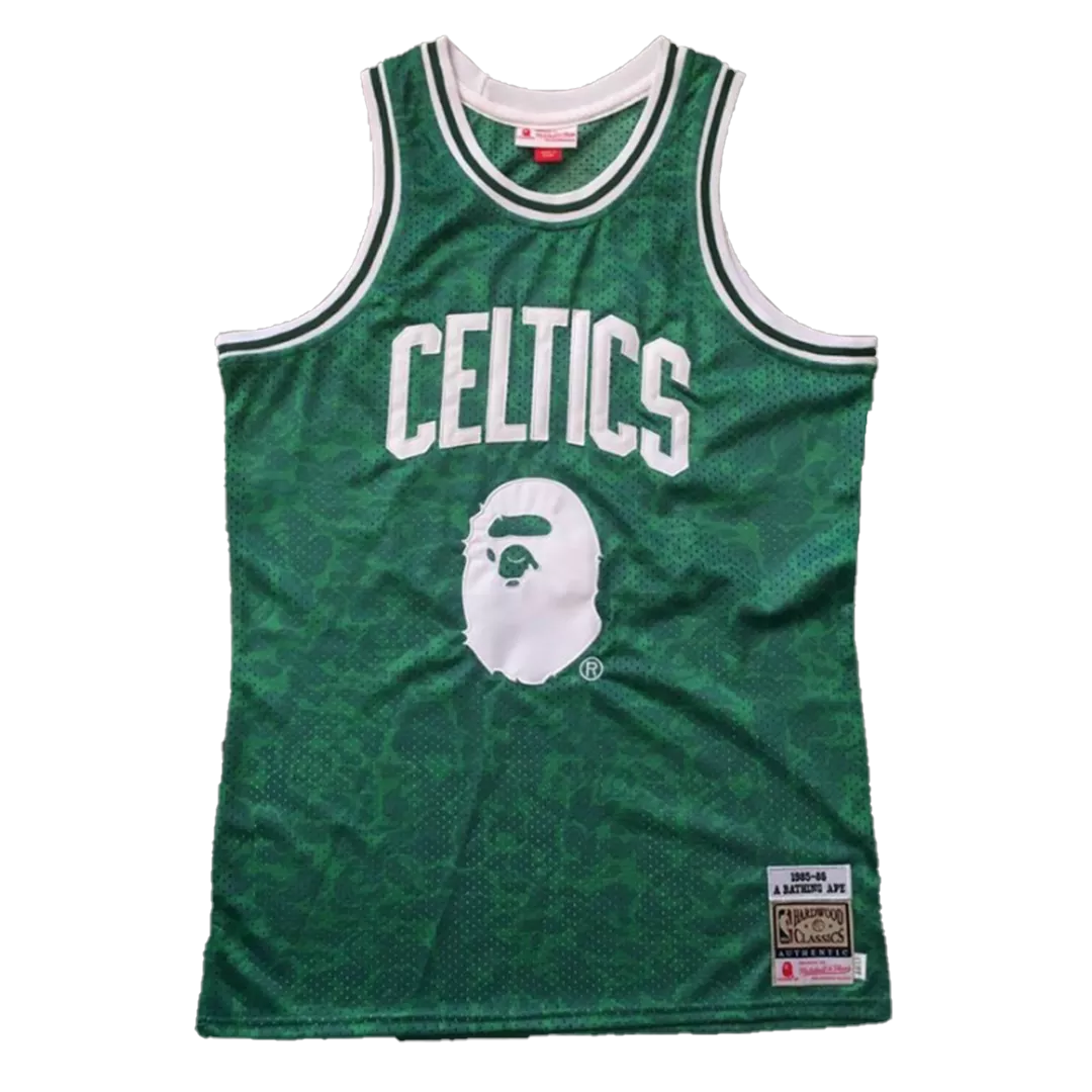 Men's Boston Celtics BAPE #93 Green Hardwood Classics Jersey - thejerseys