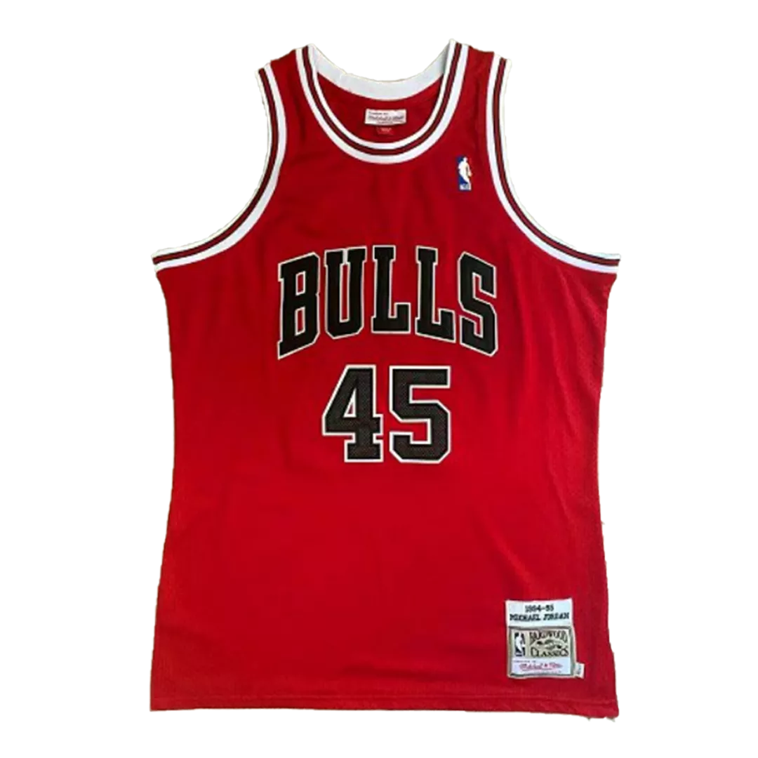 Men's Chicago Bulls Jordan #45 Red Hardwood Classics Jersey 1994/95 - thejerseys
