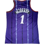 Men's Toronto Raptors McGrady #1 Mitchell & Ness Purple 1998/99 Swingman NBA Jersey
