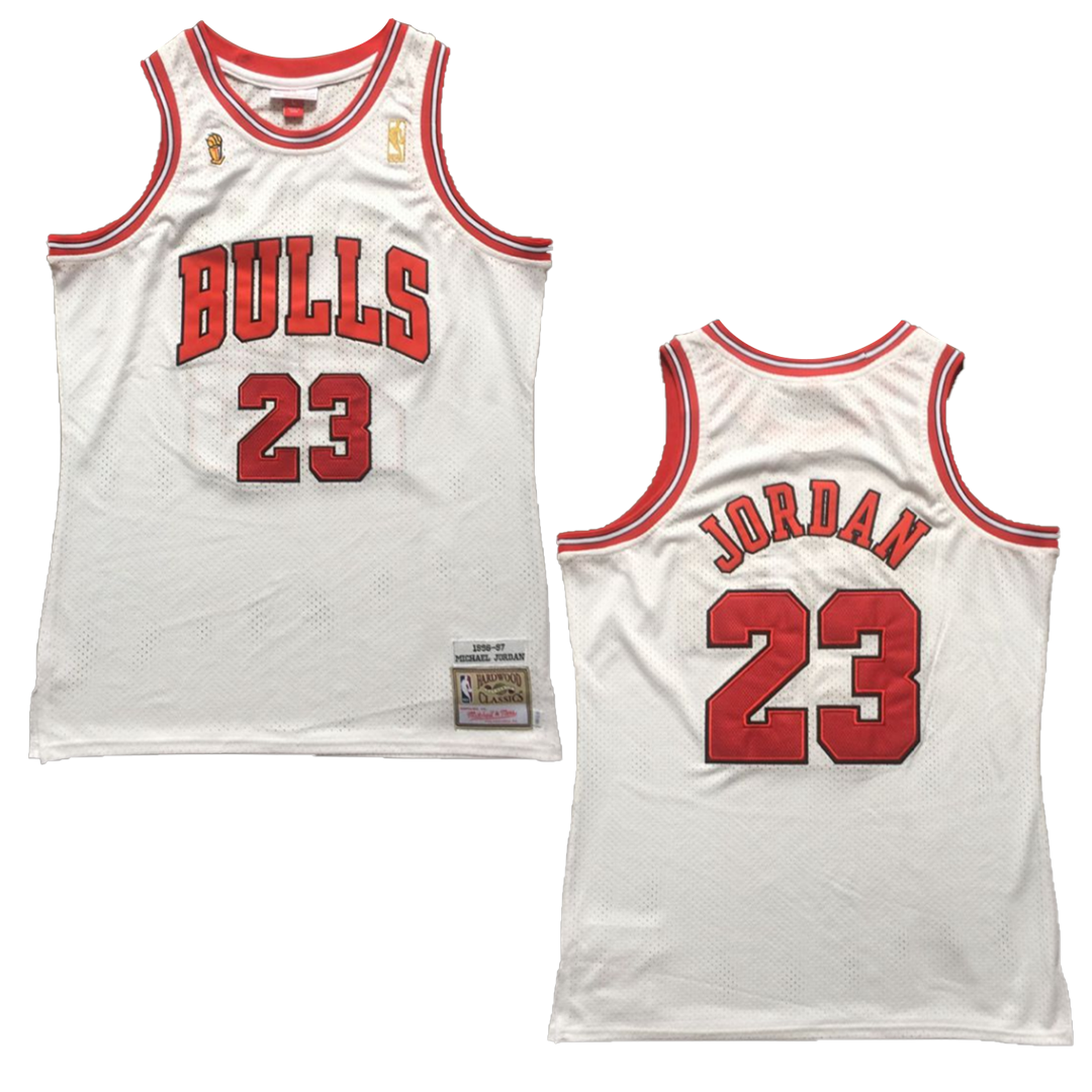 Mitchell And Ness x NBA Men Chicago Bulls Michael Jordan Jersey - Home 97  white