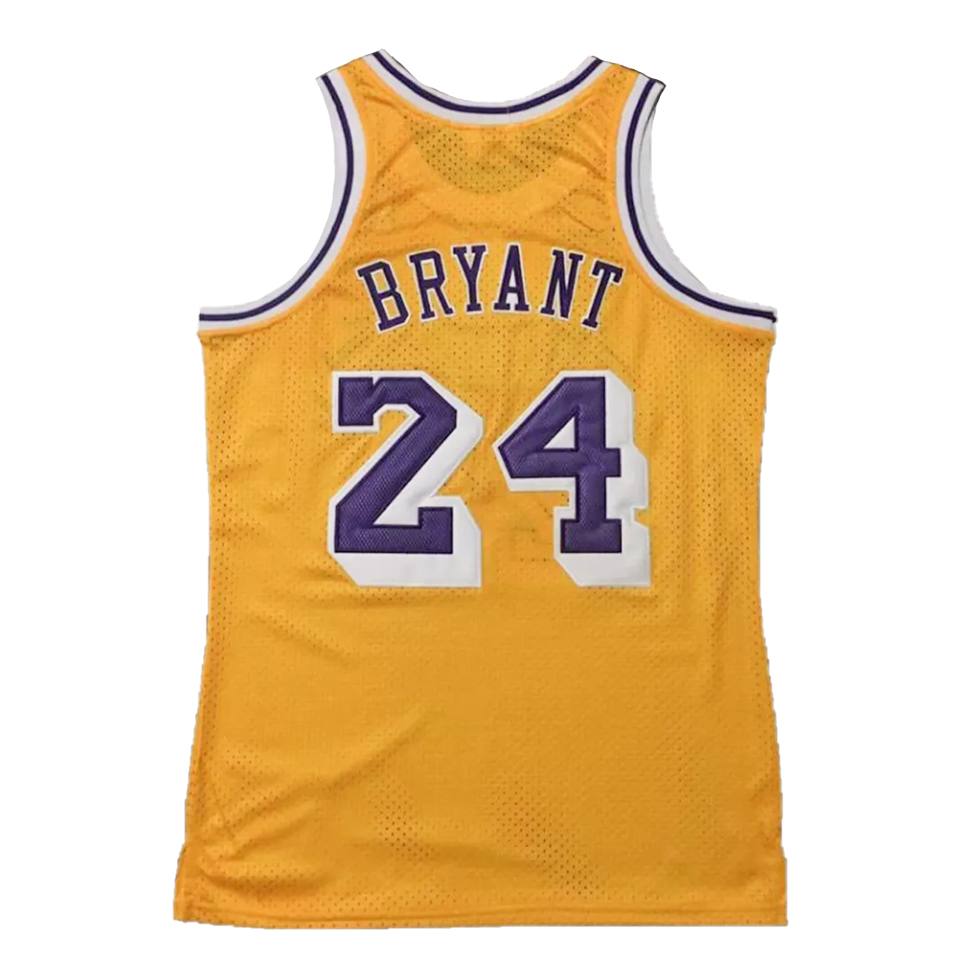 Men's Los Angeles Lakers Bryant #24 Yellow Hardwood Classics Jersey 2007/08 - thejerseys