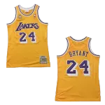 Men's Los Angeles Lakers Bryant #24 Mitchell & Ness Yellow 2007/08 Swingman NBA Jersey - thejerseys