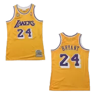Men's Los Angeles Lakers Bryant #24 Yellow Hardwood Classics Jersey 2007/08 - thejerseys