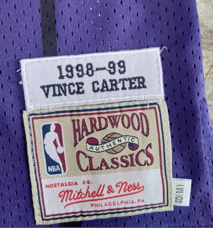 Men's Toronto Raptors Vince Carter #15 Purple Hardwood Classics Jersey 1998/99 - thejerseys