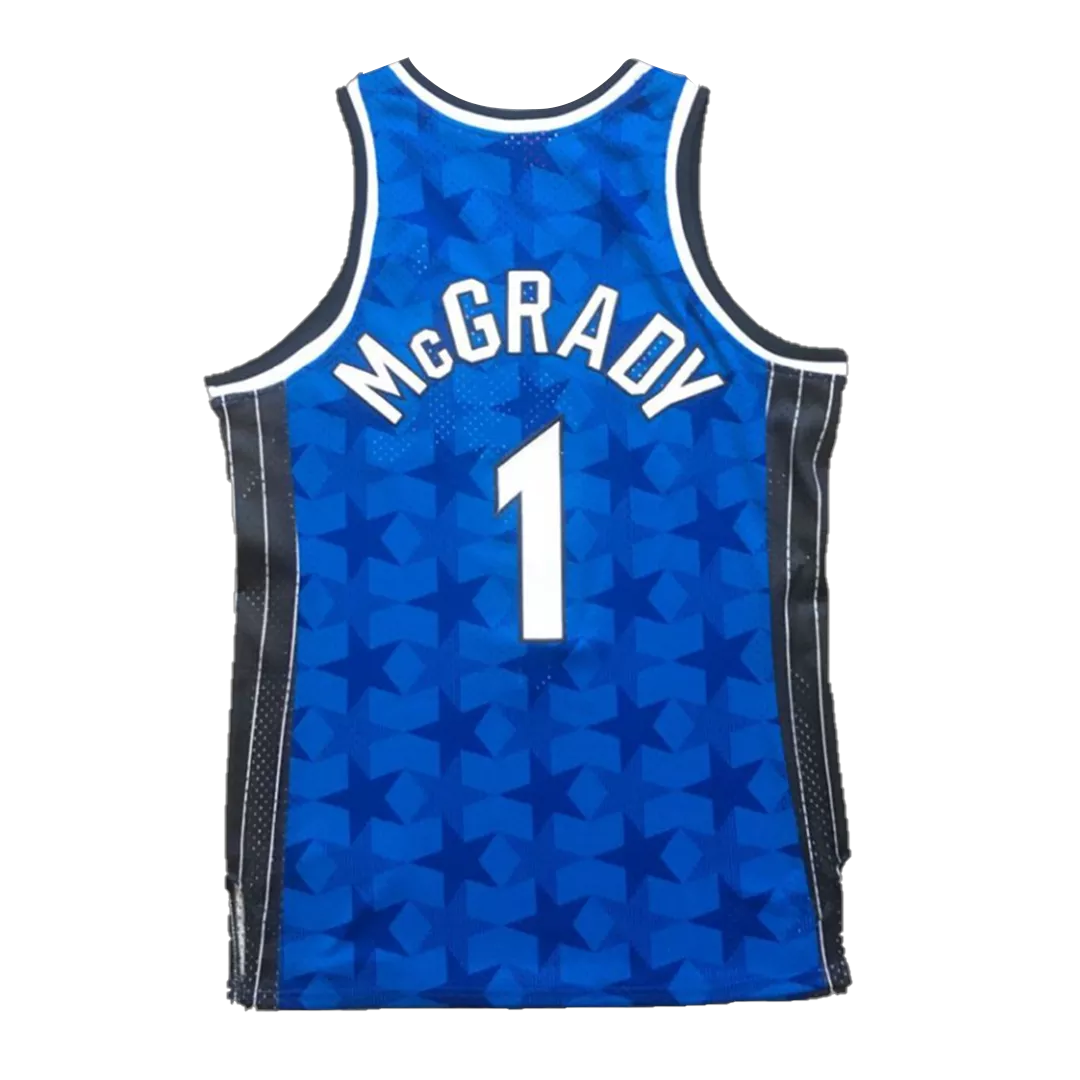 Men's Orlando Magic McGrady #1 Blue Hardwood Classics Jersey 2000/01 - thejerseys