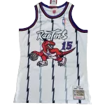 Men's Toronto Raptors Carter #15 Mitchell & Ness White 1998/99 Swingman NBA Jersey - thejerseys