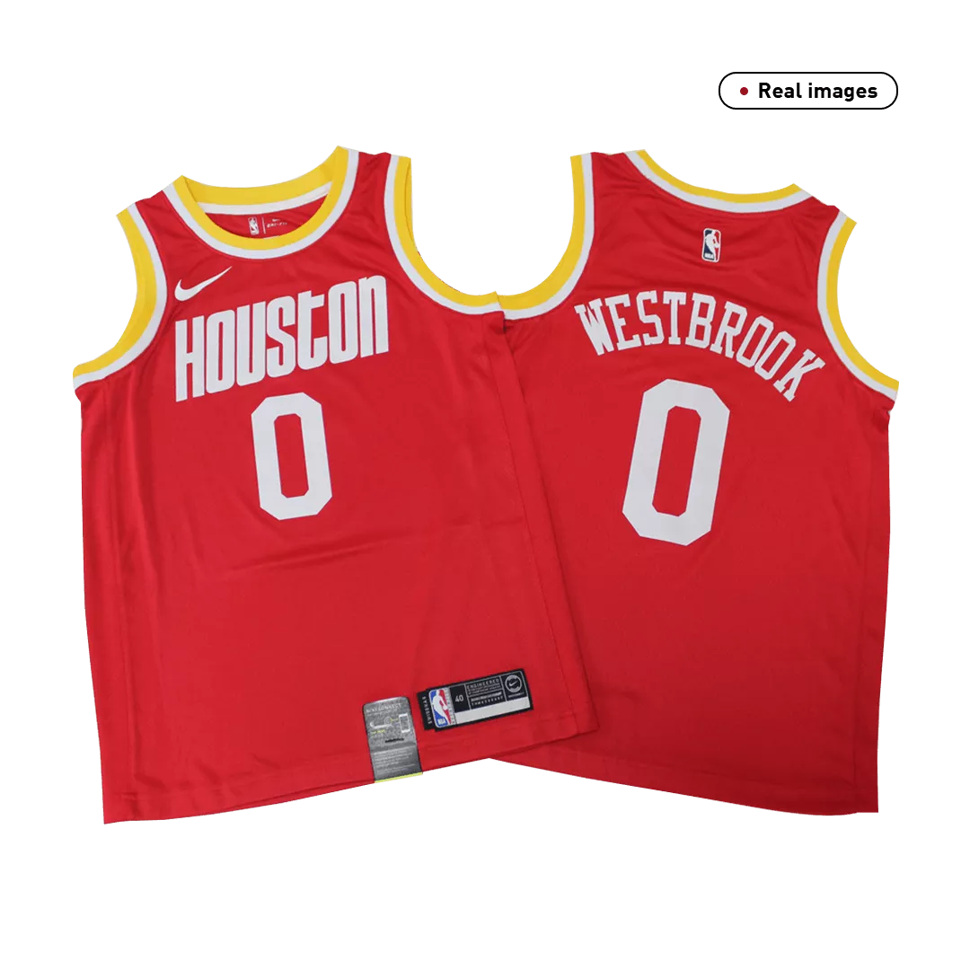 Men's Houston Rockets Westbrook #0 Red Swingman Jersey - thejerseys