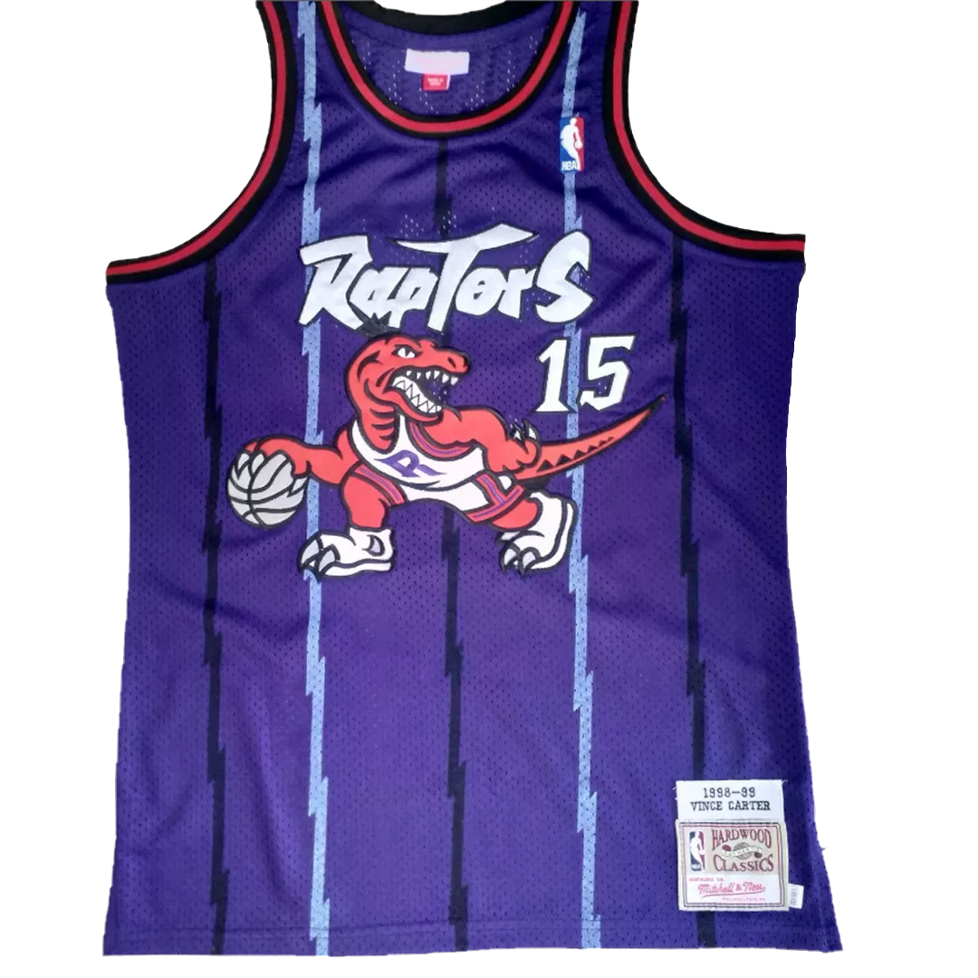 Men's Toronto Raptors Vince Carter #15 Purple Hardwood Classics Jersey 1998/99 - thejerseys