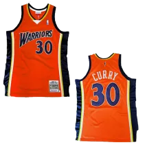 Men's Golden State Warriors Curry #30 Mitchell & Ness Orange 2009/10 Swingman NBA Jersey - thejerseys