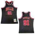 Men's Chicago Bulls Rodman #91 Mitchell & Ness Black 1997/98 Swingman NBA Jersey - thejerseys