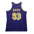 Men's Los Angeles Lakers BAPE #93 Purple Hardwood Classics Swingman Jersey - thejerseys