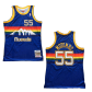 Men's Denver Nuggets Mutombo #55 Mitchell & Ness Blue 1991/92 Swingman NBA Jersey