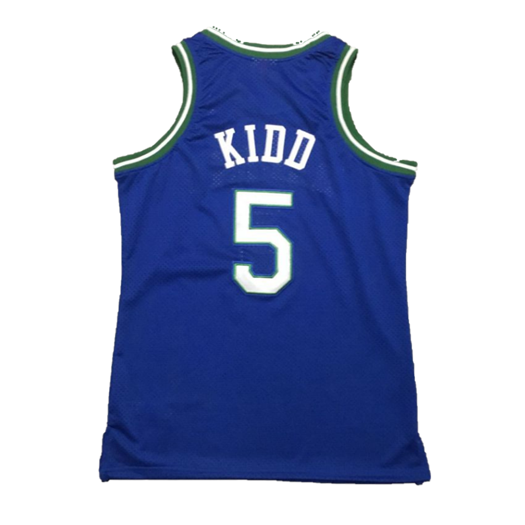 Men's Dallas Mavericks Jason Kidd Mitchell & Ness Blue Hardwood Classics  Swingman Jersey