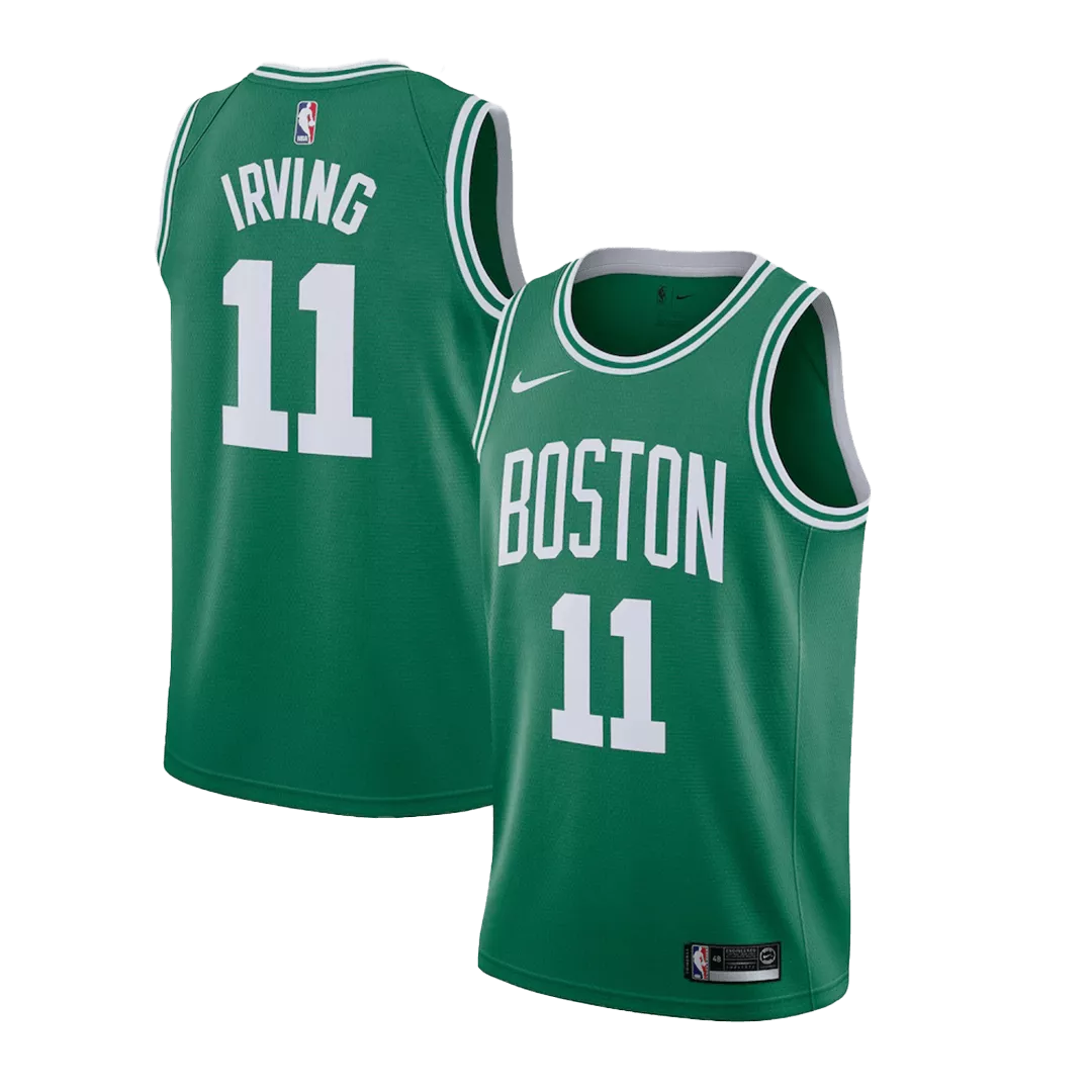 Men's Boston Celtics Kyrie Irving #11 Green Swingman Jersey - Icon Edition - thejerseys