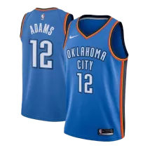 Men's Oklahoma City Thunder Adams #12 Blue Swingman Jersey - Icon Edition - thejerseys