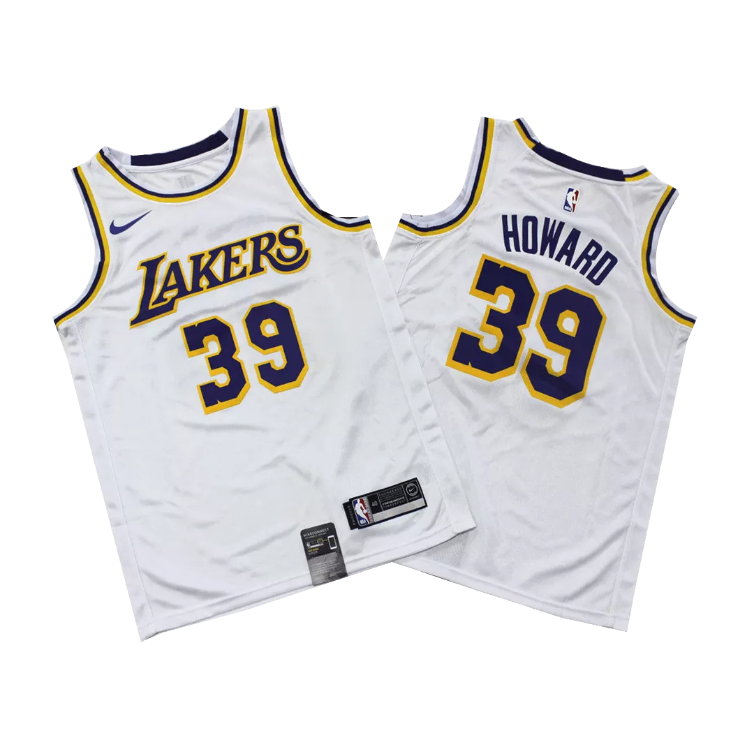 Men's Los Angeles Lakers Howard #39 White Swingman Jersey - Association Edition - thejerseys