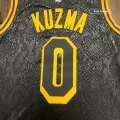 Men's Los Angeles Lakers Kuzma #0 Black Swingman Jersey - thejerseys