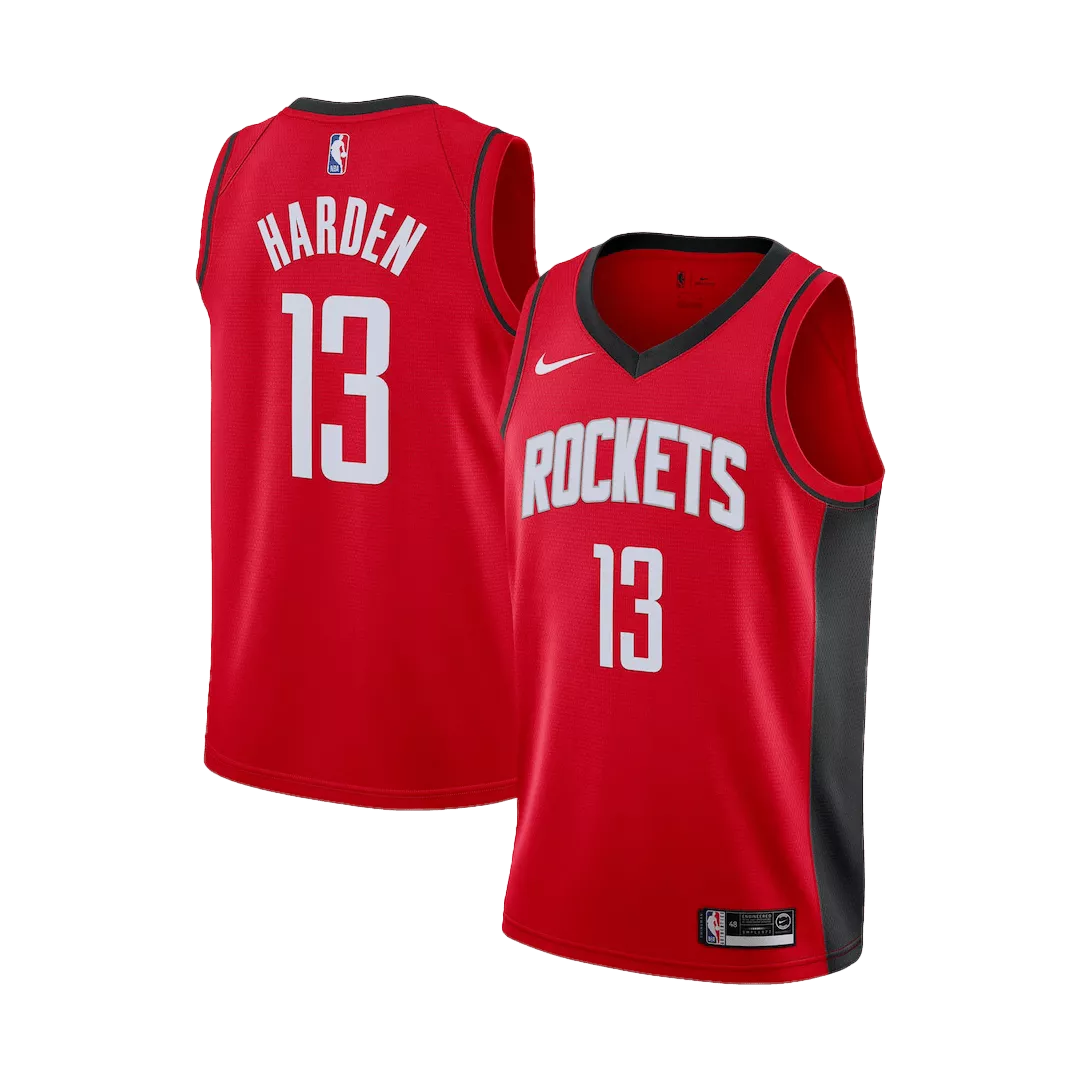 Men's Houston Rockets James Harden #13 Red Swingman Jersey 2019/20 - Icon Edition