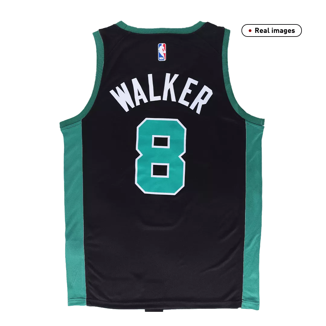 Men's Boston Celtics Walker #8 Black Swingman Jersey 2019/20 - Statement Edition - thejerseys