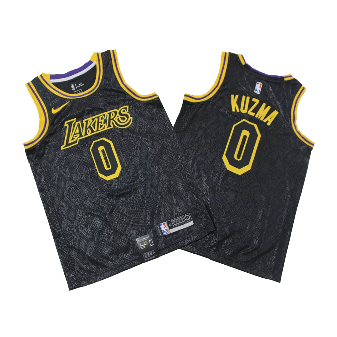 Men's Los Angeles Lakers Kuzma #0 Black Swingman Jersey - thejerseys