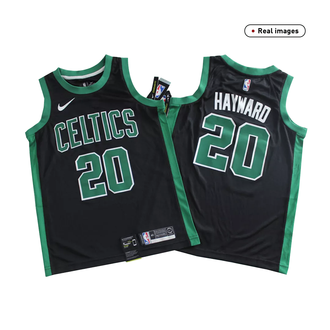Men's Boston Celtics Gordon Hayward #20 Black Swingman Jersey - Statement Edition - thejerseys