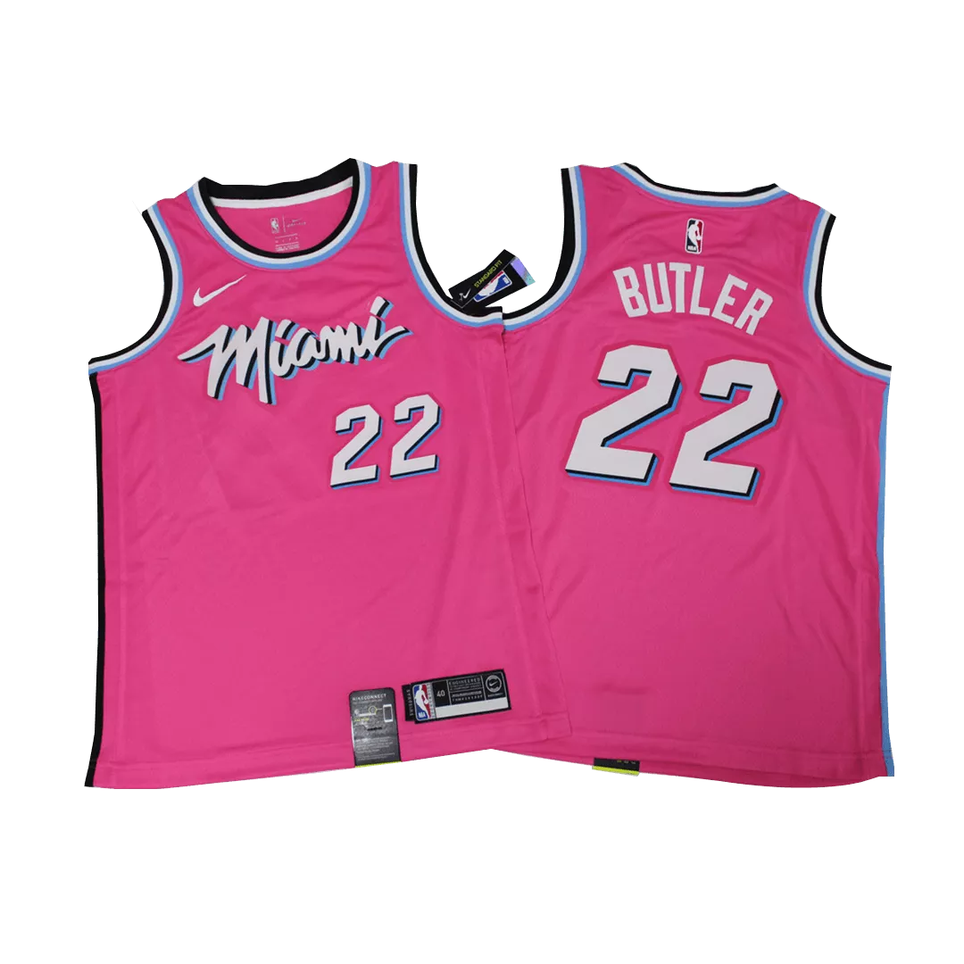 Men's Miami Heat Butler #22 Pink Swingman Jersey 2019/20 - City Edition