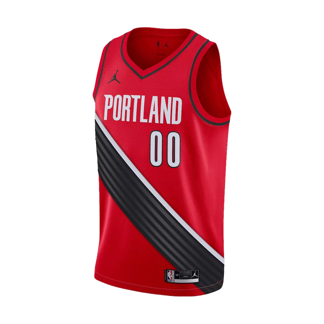 Men's Portland Trail Blazers Anthony #00 Red Swingman Jersey 2020/21 - thejerseys