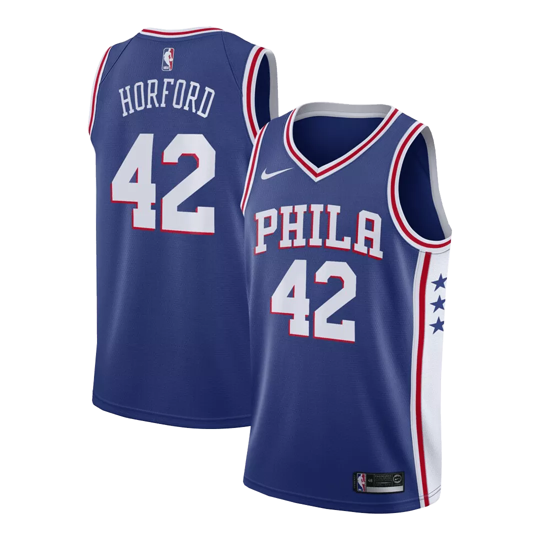 Men's Philadelphia 76ers Horford #42 Royal Swingman Jersey 2019/20 - Icon Edition - thejerseys